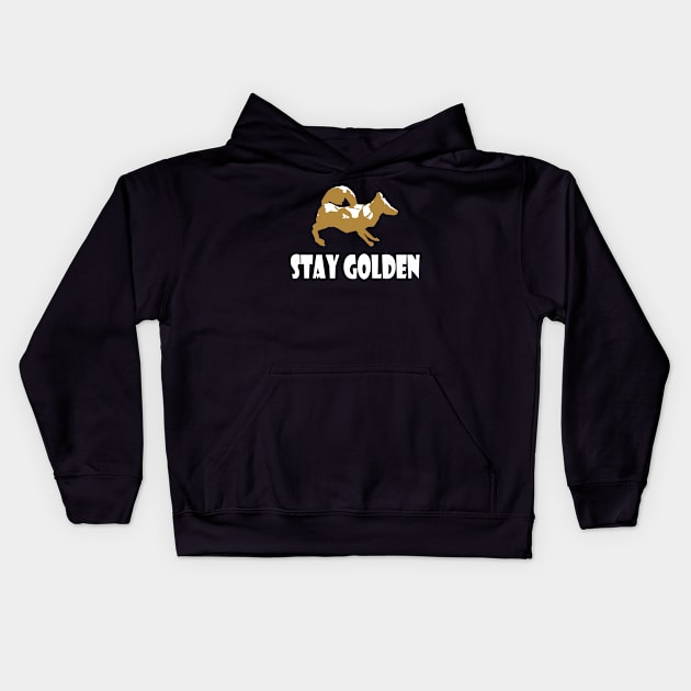 stay golden Kids Hoodie by Qasim